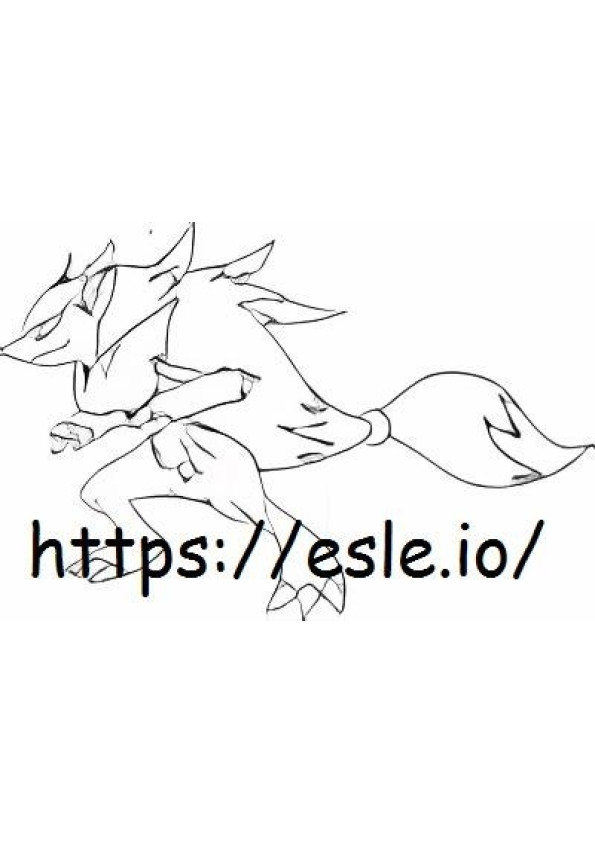 Zoroark coloring page