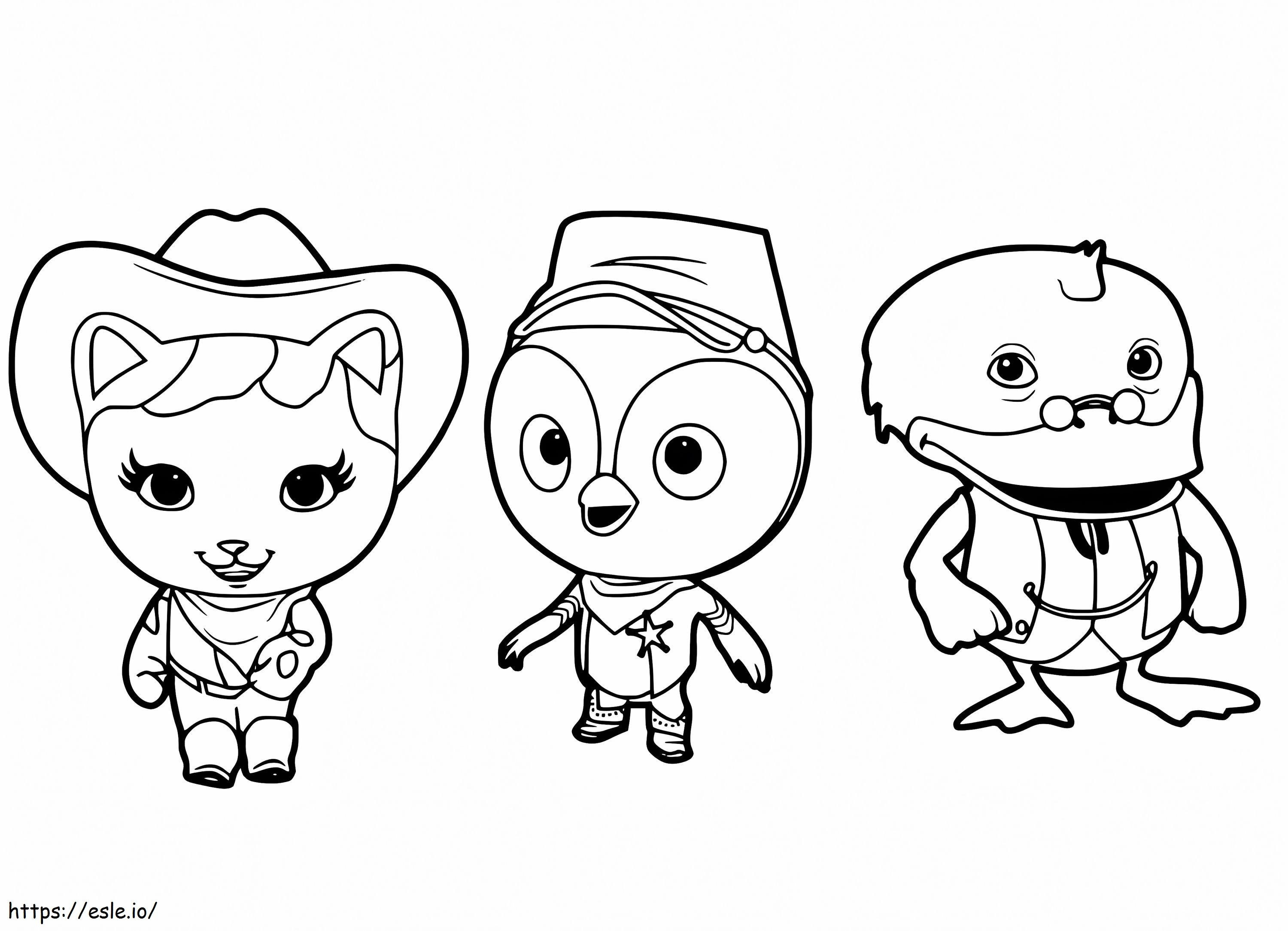 Characters From Sheriff Callie coloring page