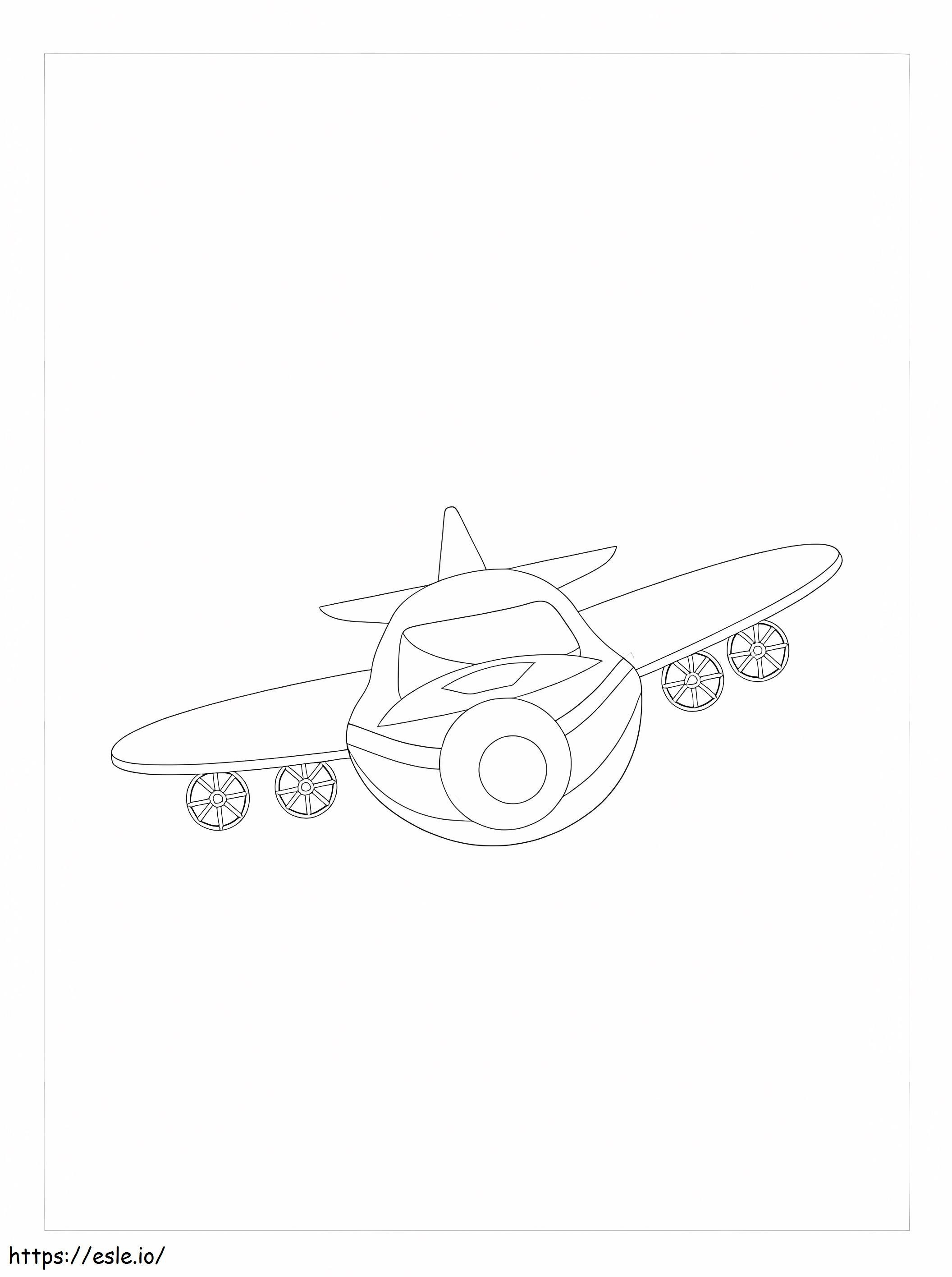 Coloriage Avant d'un avion à imprimer dessin