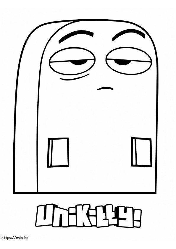 Brock From Unikitty Coloring Page coloring page