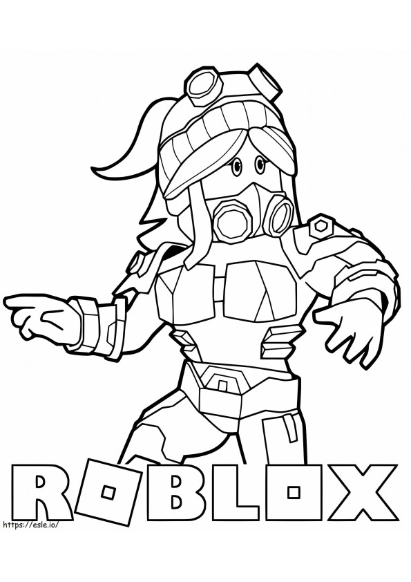 Roblox 4 coloring page