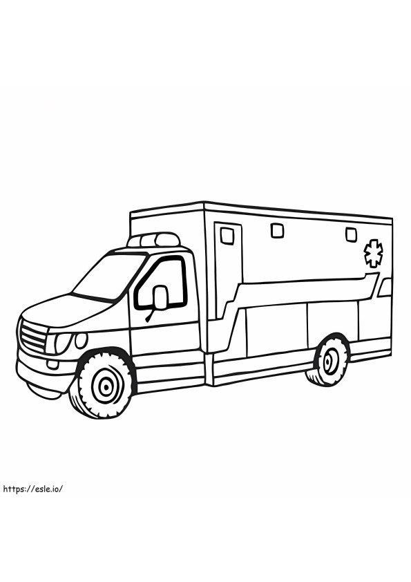 Coloriage Ambulance géniale à imprimer dessin