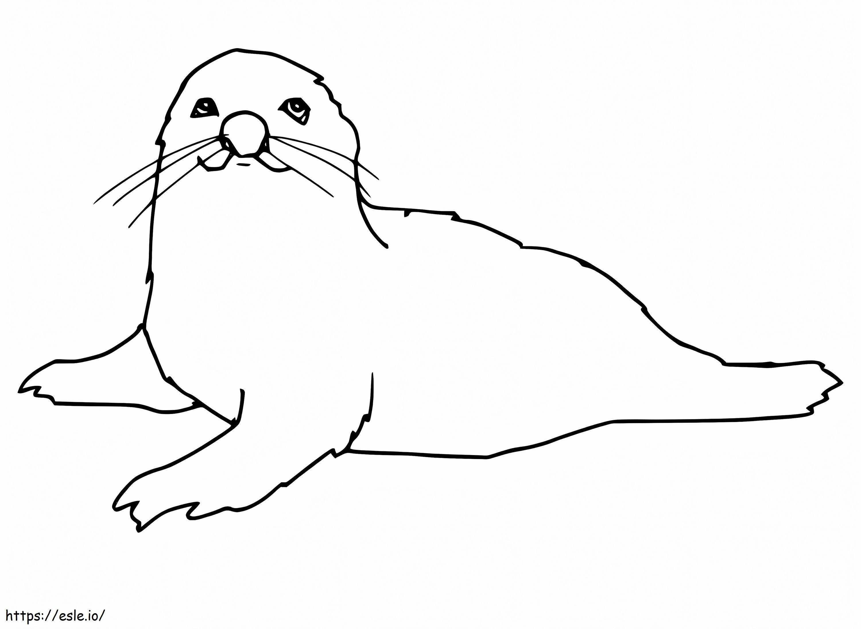 Lie Seal coloring page