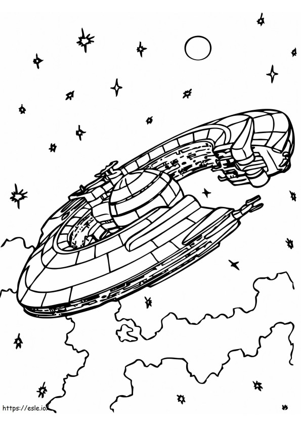 Lucrehulk-Class Battleship coloring page
