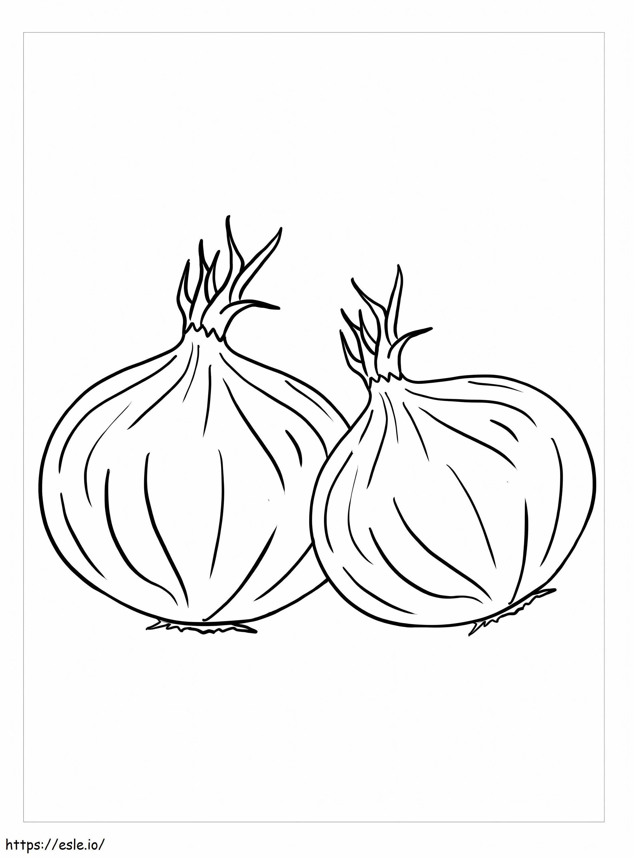 Two Basic Onions coloring page