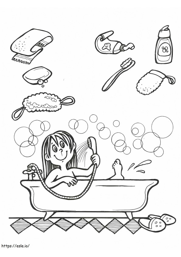 Printable Hygiene coloring page