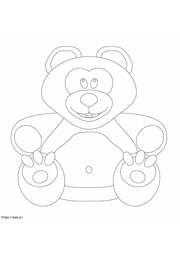 Boldog Teddy Bear kifestő