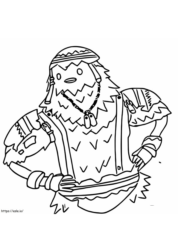 Fortnite Cluck coloring page