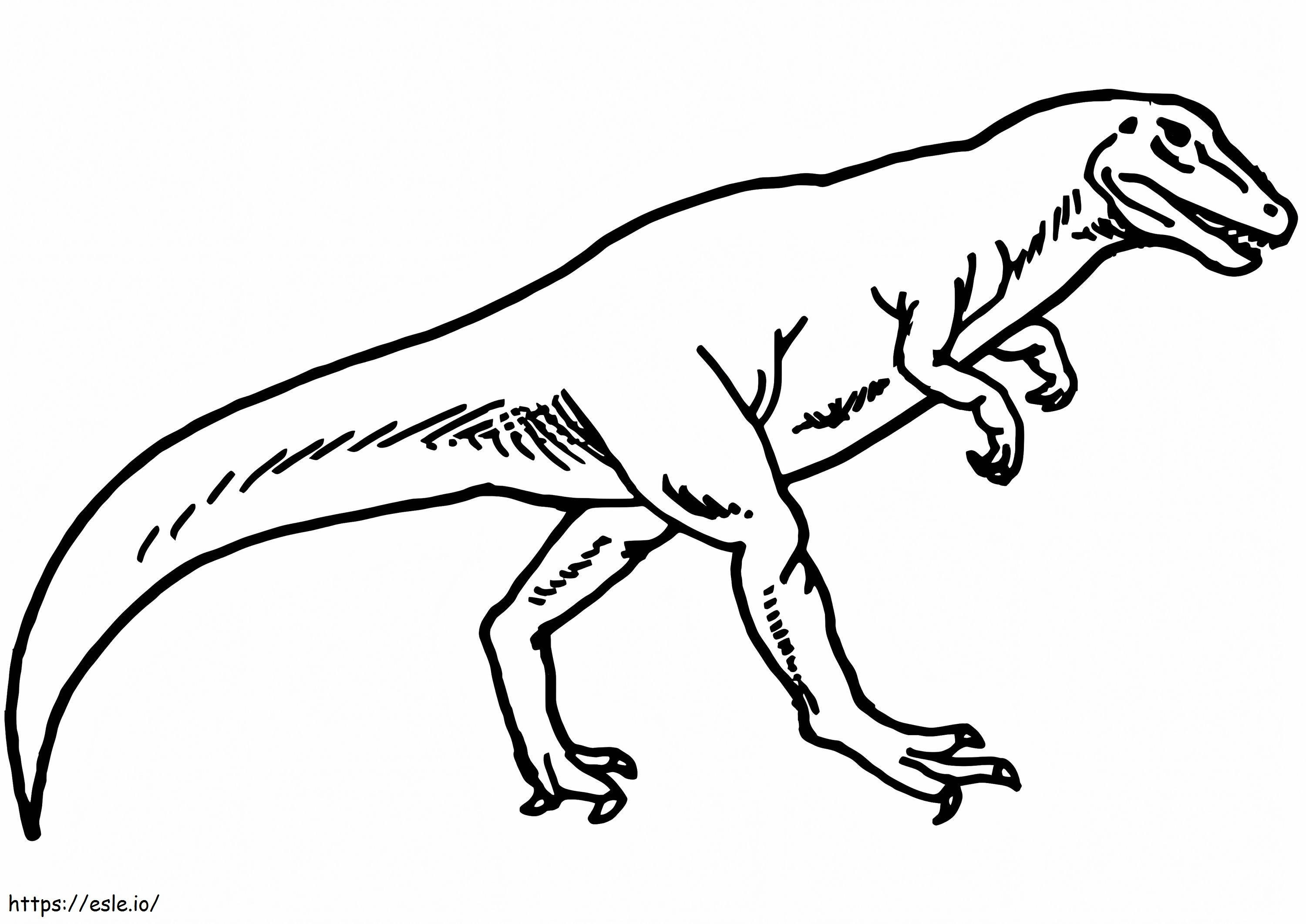 Normal Allosaurus coloring page
