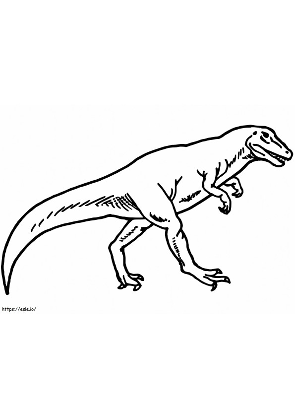 通常のアロサウルス ぬりえ - 塗り絵