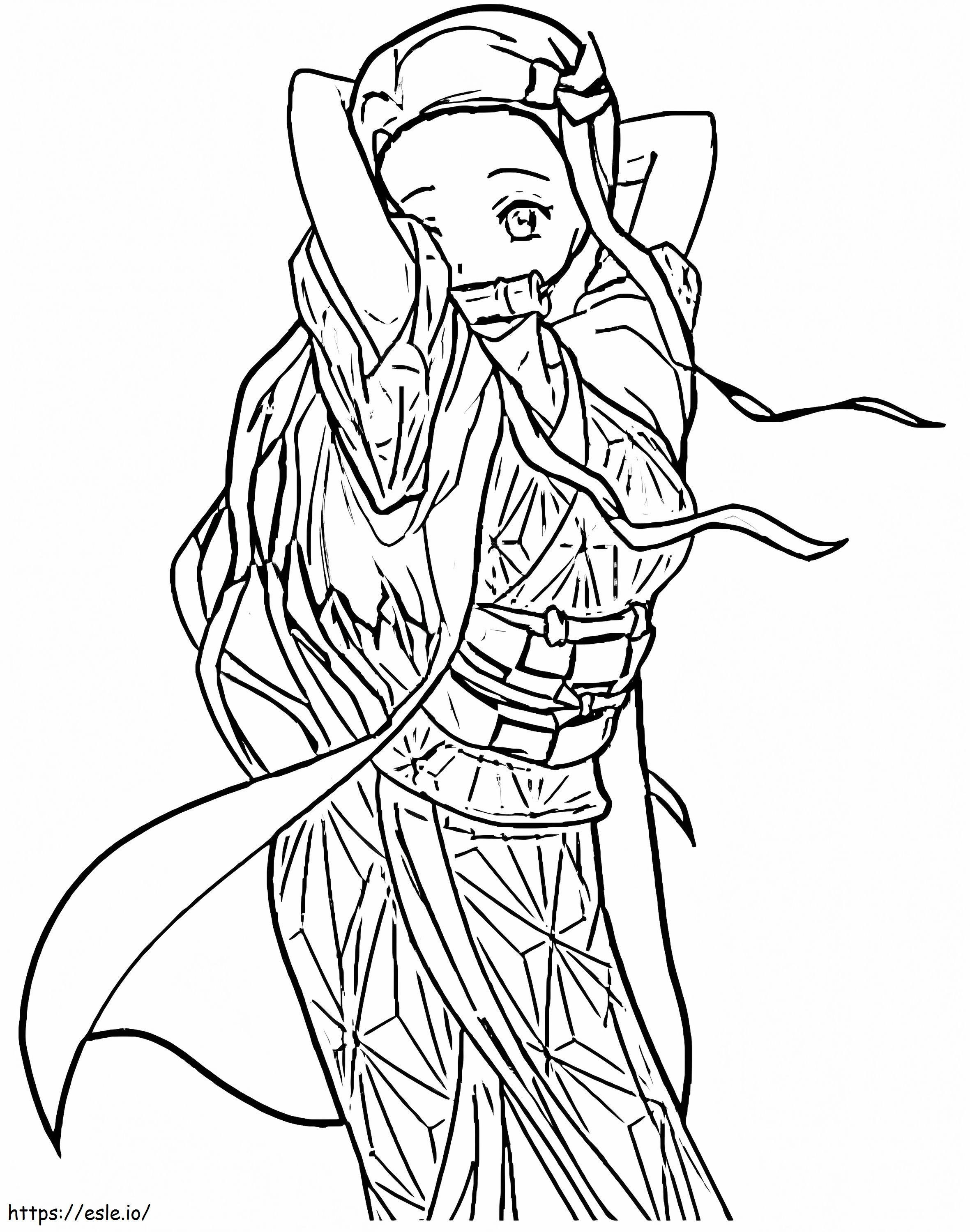 Desenhos da Nezuko de Demon Slayer para colorir, baixar e imprimir