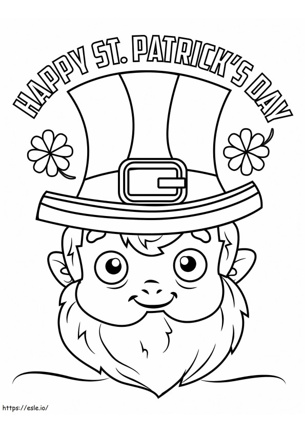 Happy St. Patricks Day 3 coloring page