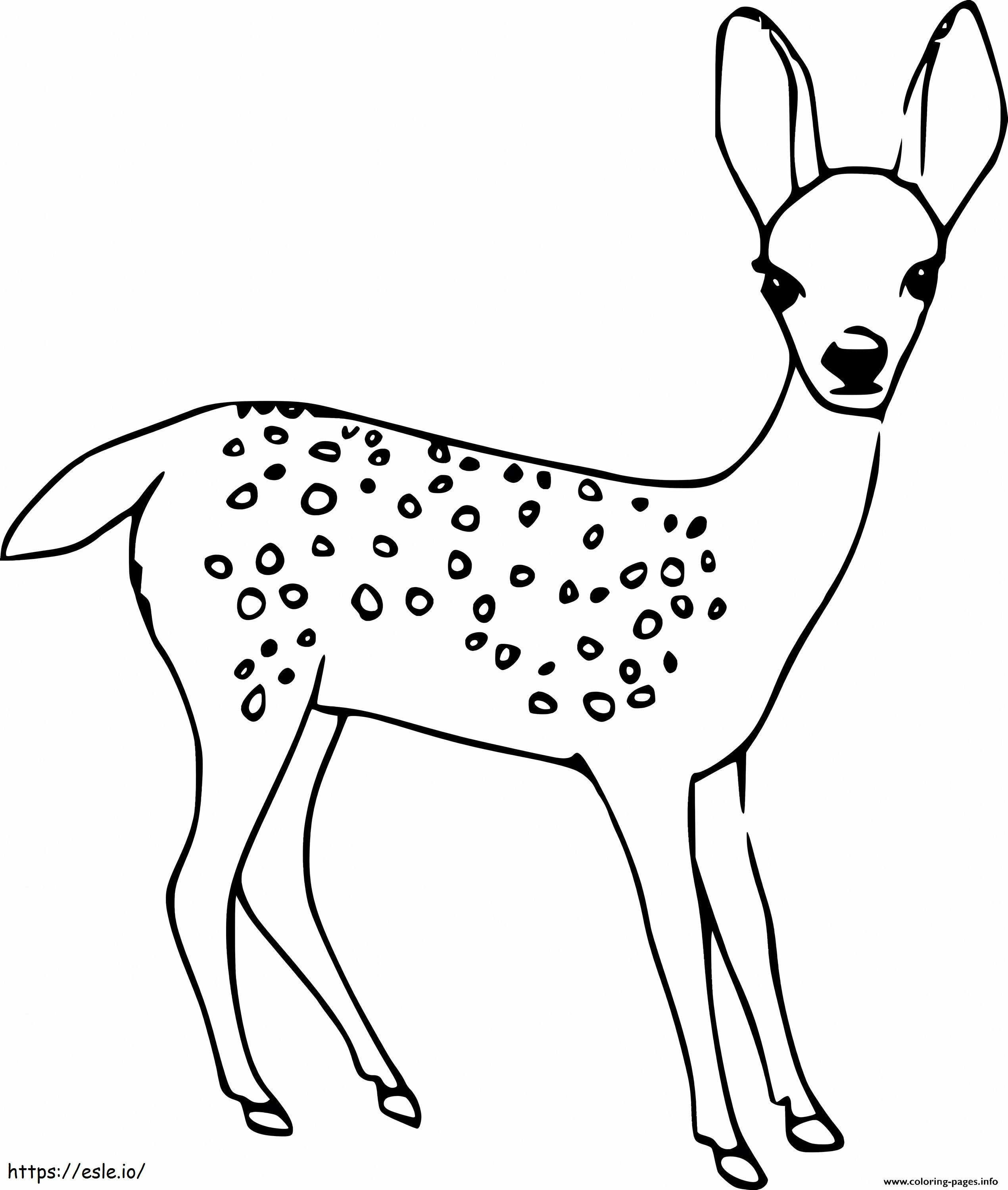 素敵な鹿 ぬりえ - 塗り絵