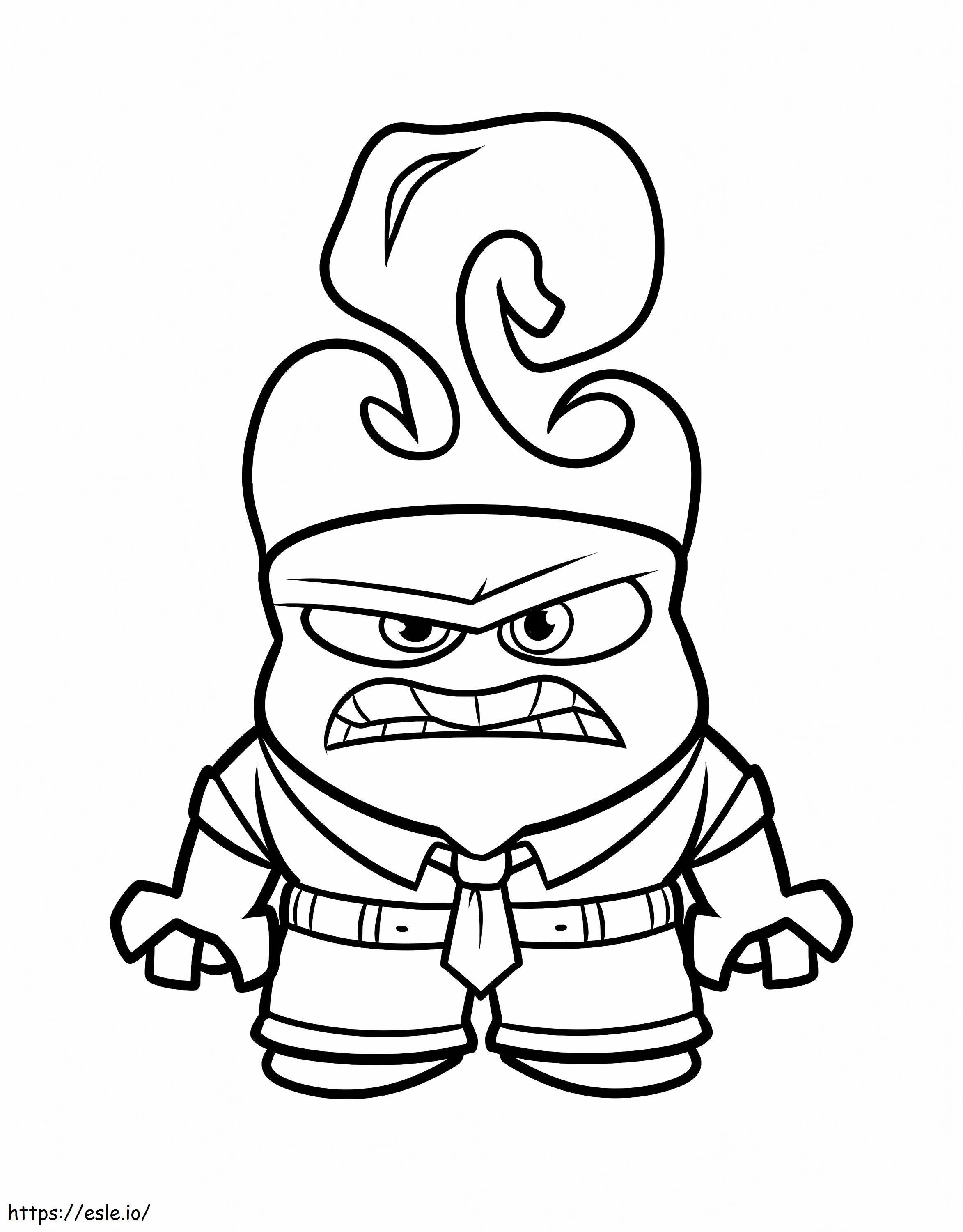 Funny Anger coloring page