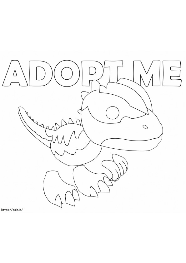 Dilophosaurus Adopt Me coloring page