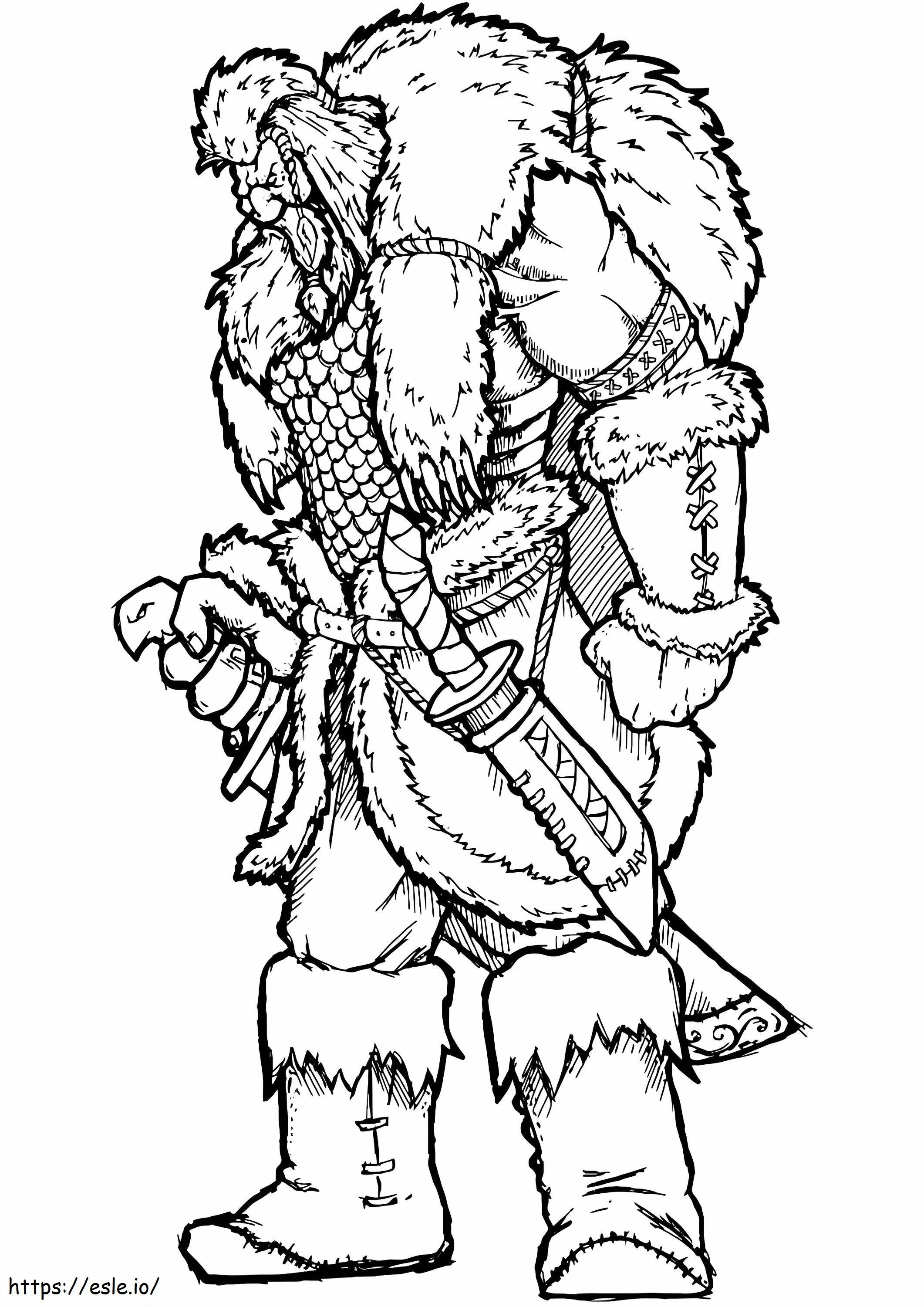 Viking Warrior 1 coloring page