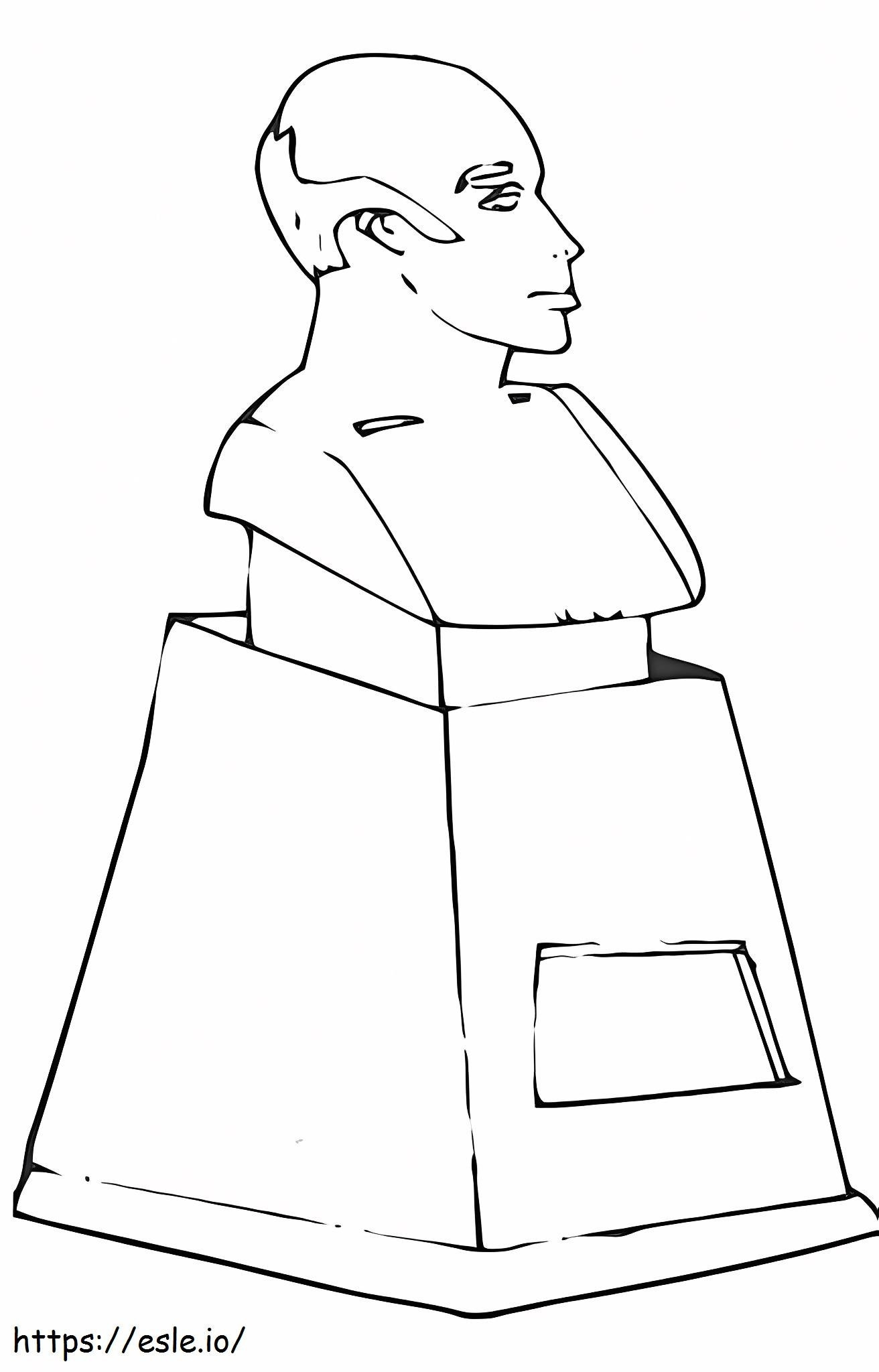 Human Statue coloring page