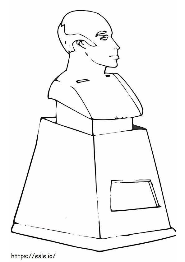 Human Statue coloring page