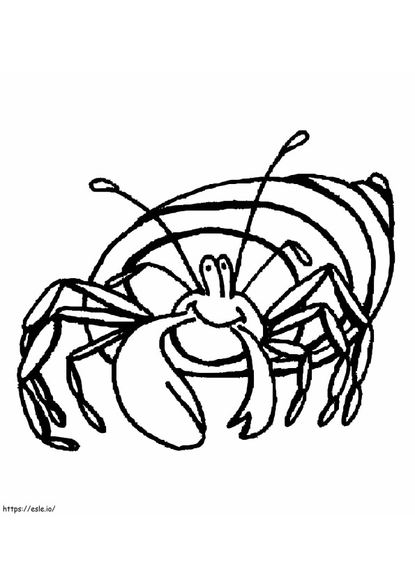 Animated Hermit Crab coloring page
