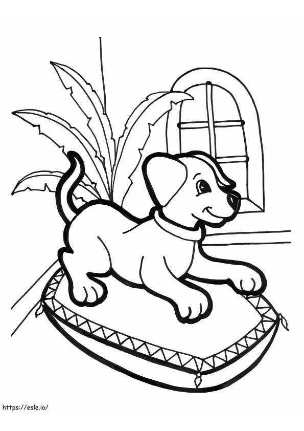 Smile Puppy coloring page
