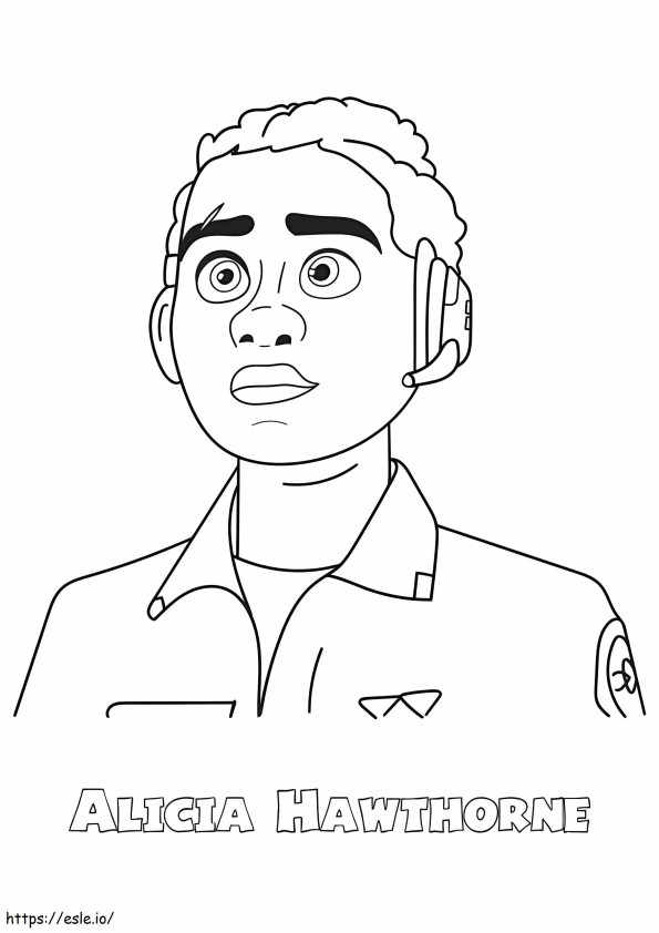 Alicia Hawthorne From Lightyear coloring page