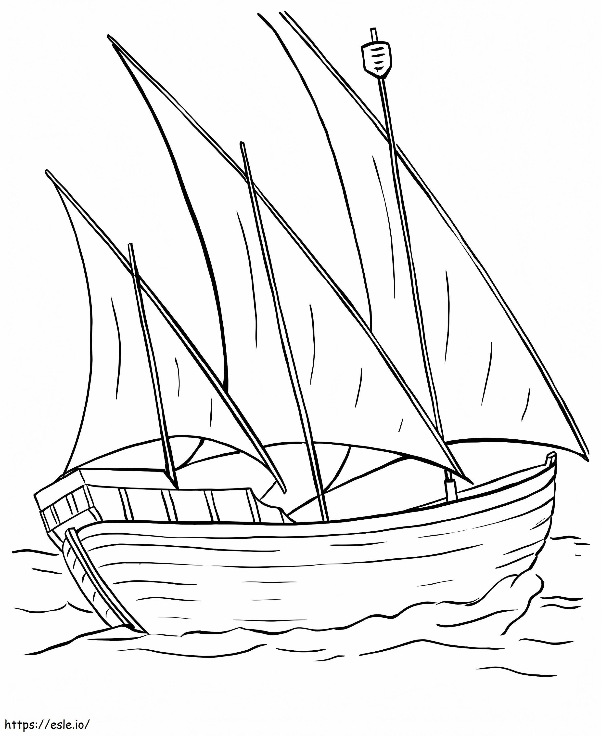 Boat Printable coloring page