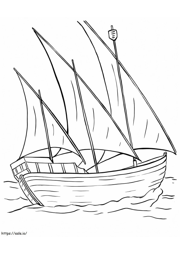Boat Printable coloring page