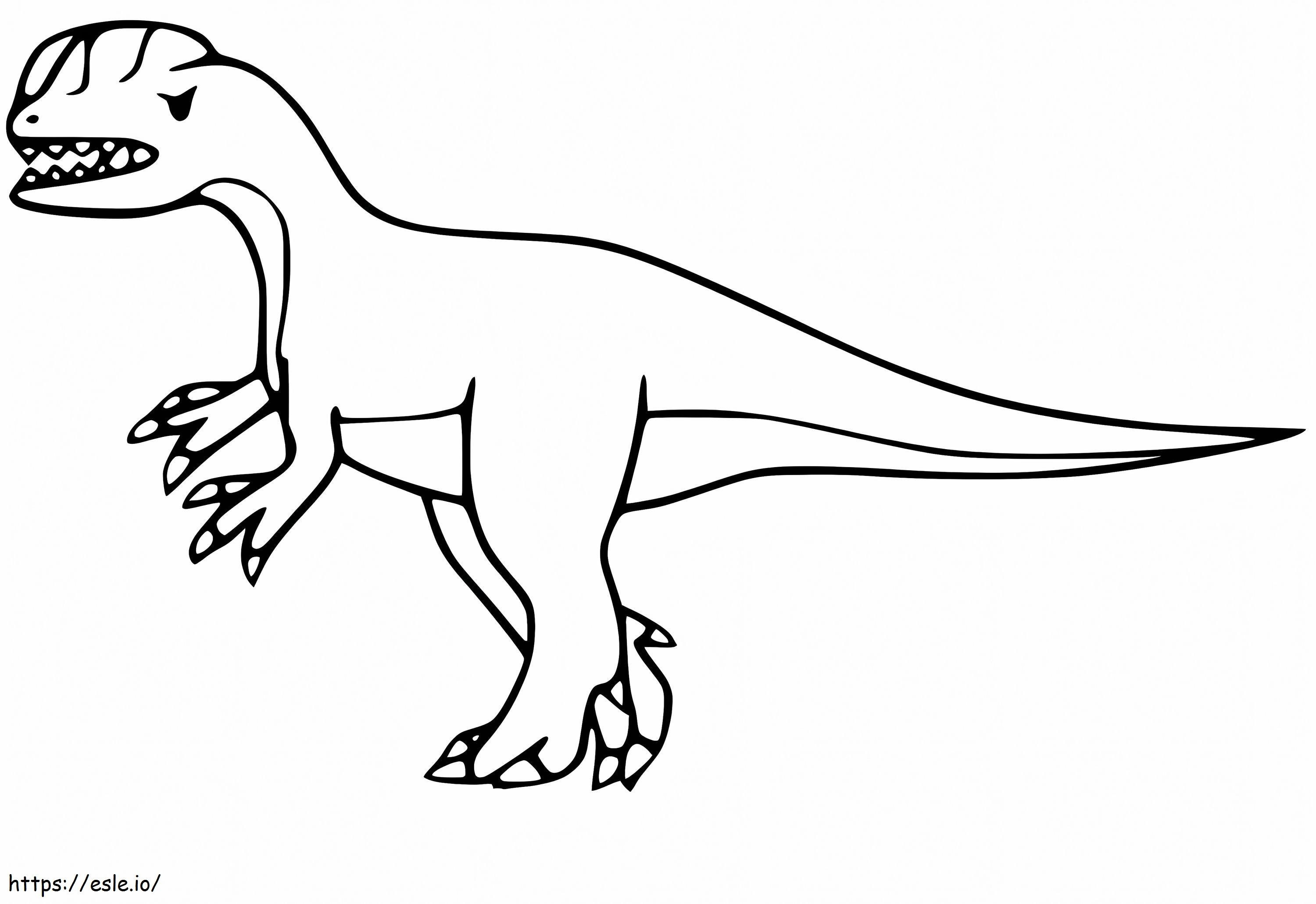 Free Dilophosaurus coloring page