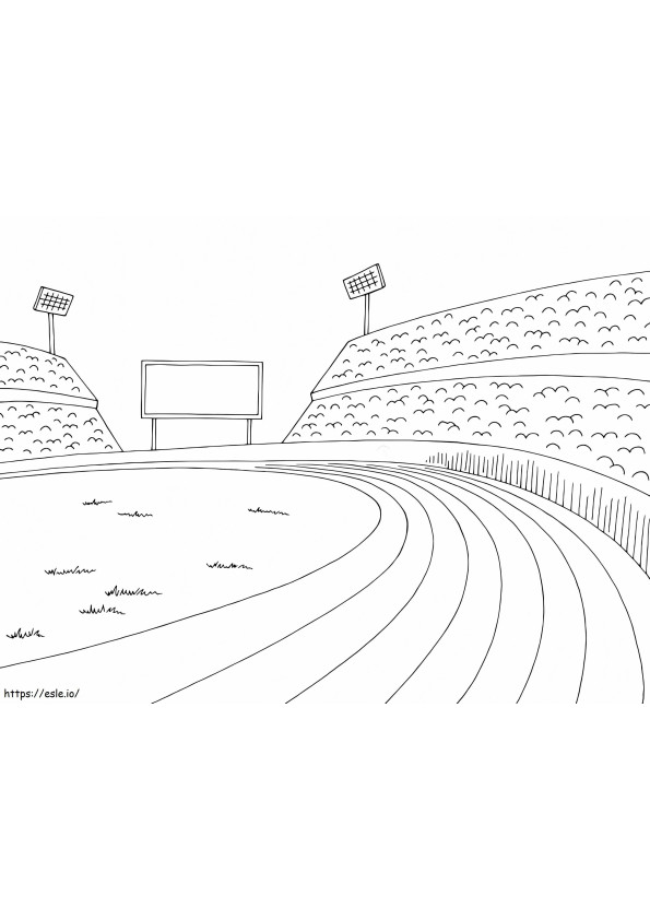 Stadium Printable coloring page
