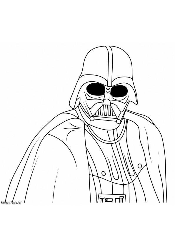 Dark Vador From Star Wars coloring page