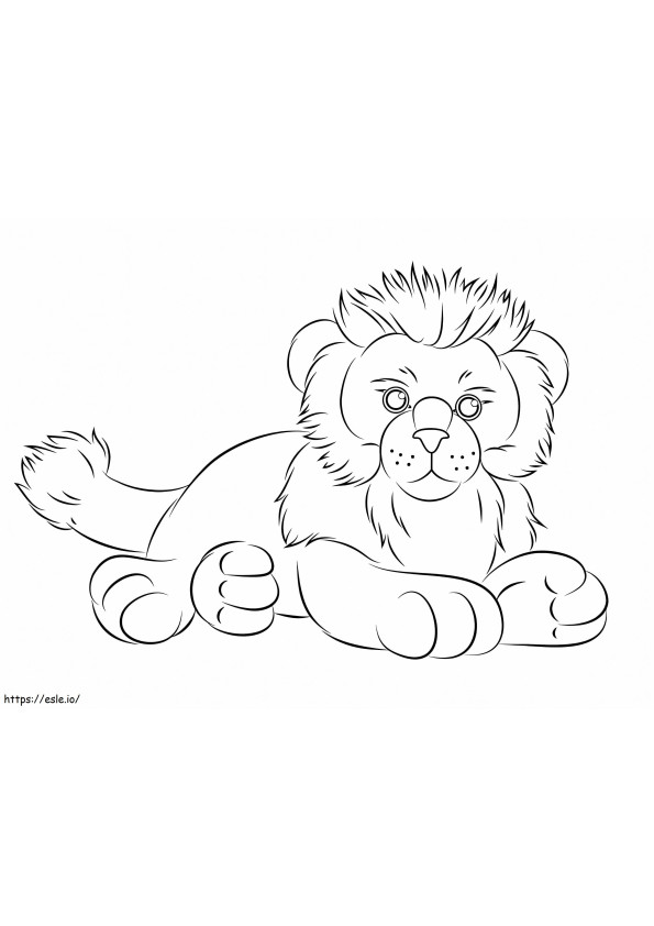 Tulostettava Webkinz Lion värityskuva