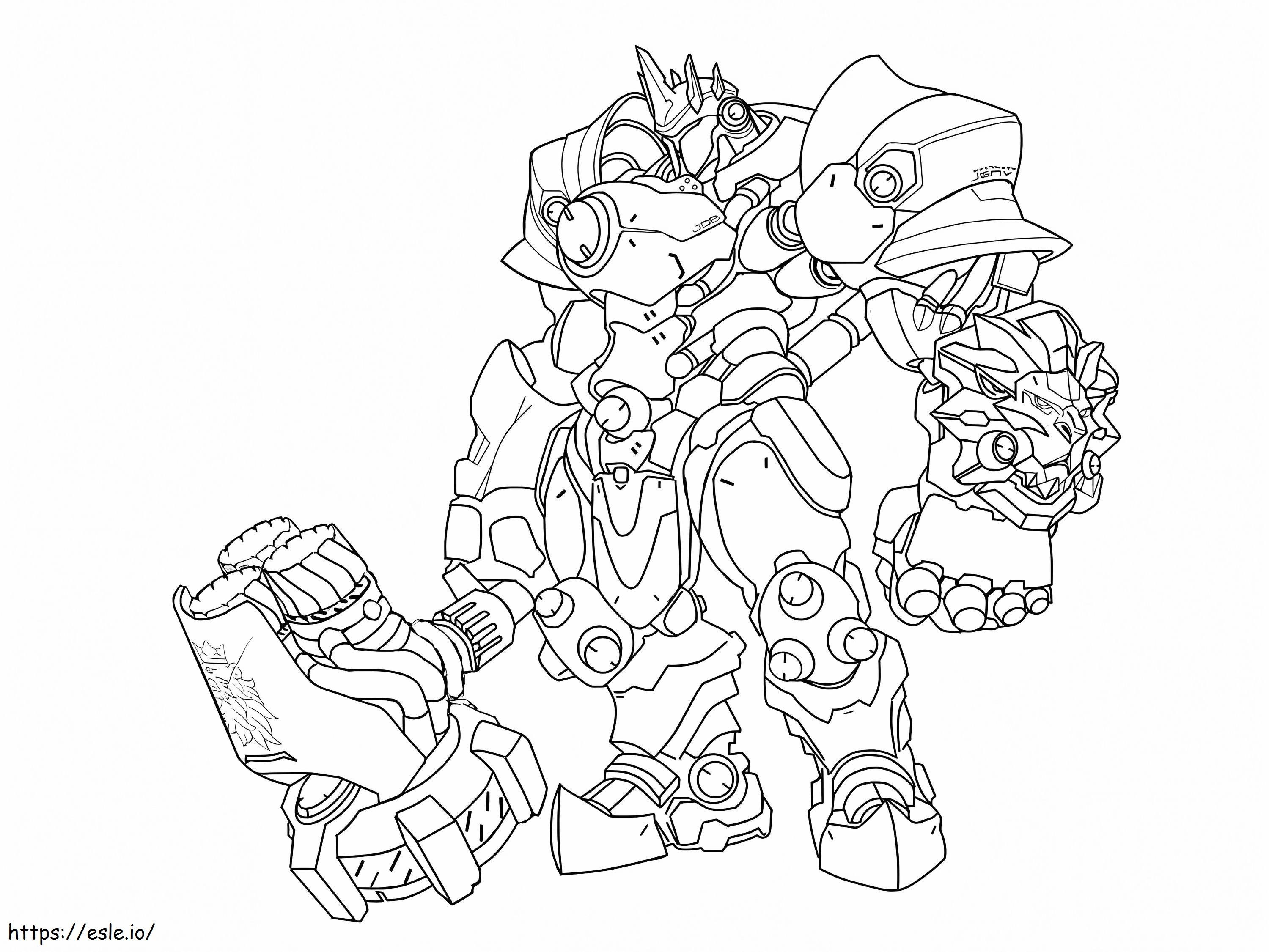 Overwatch 013 coloring page