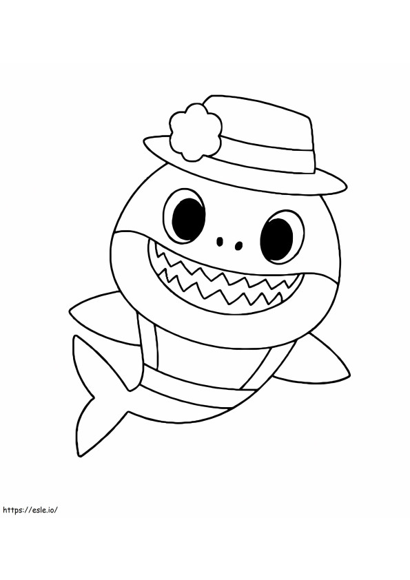 Baby Shark For Kids coloring page