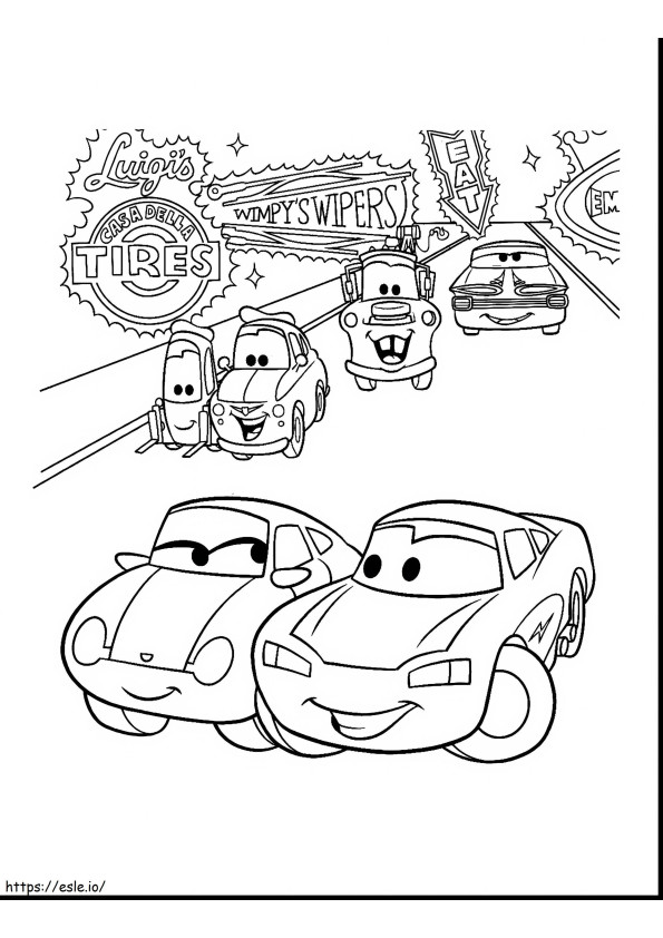 Coloriage  Magic Free Lightning Mcqueen Online Cars 2 Livres de collection imprimables à imprimer dessin