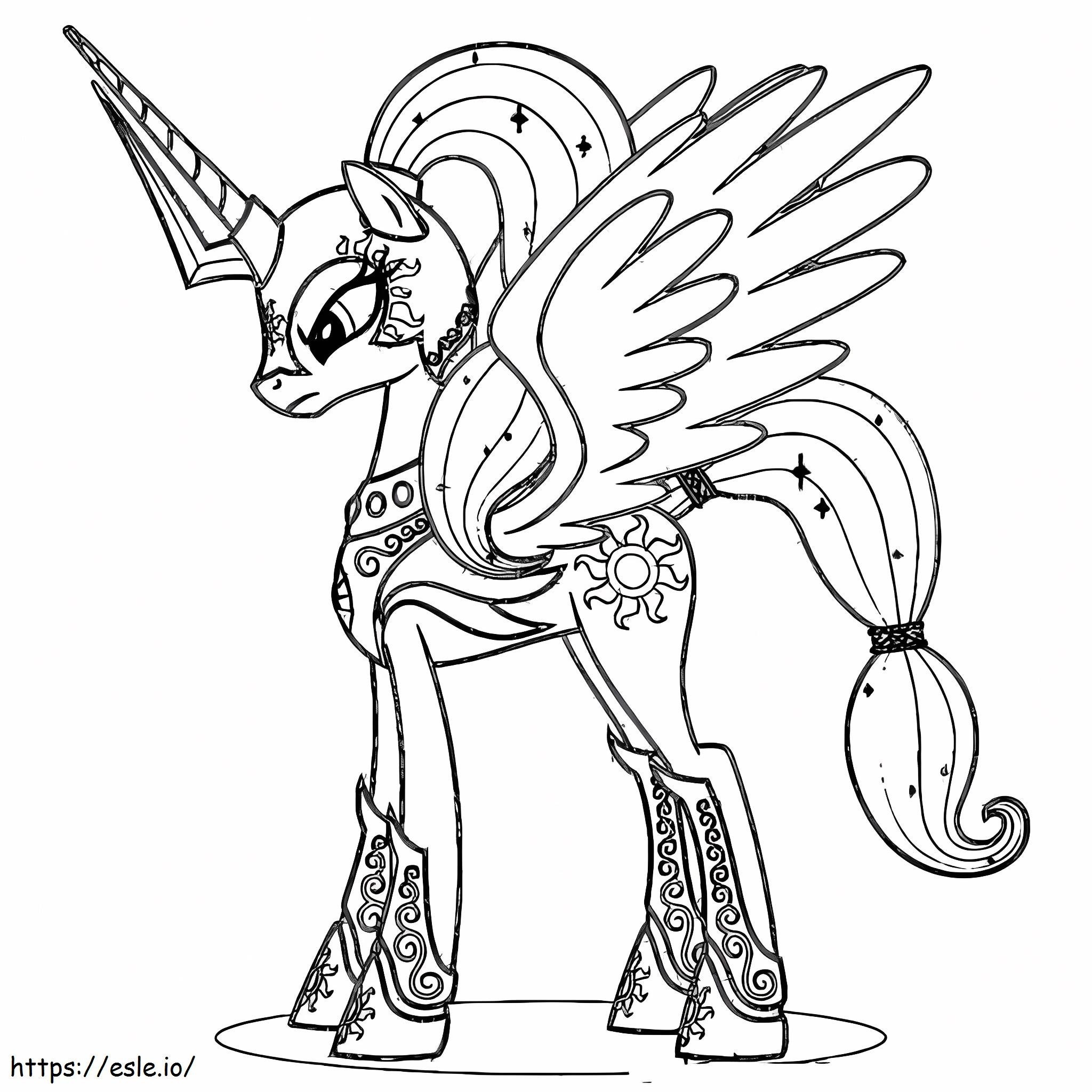 Pony Soldier coloring page