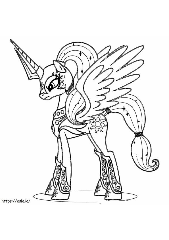 Pony Soldier coloring page