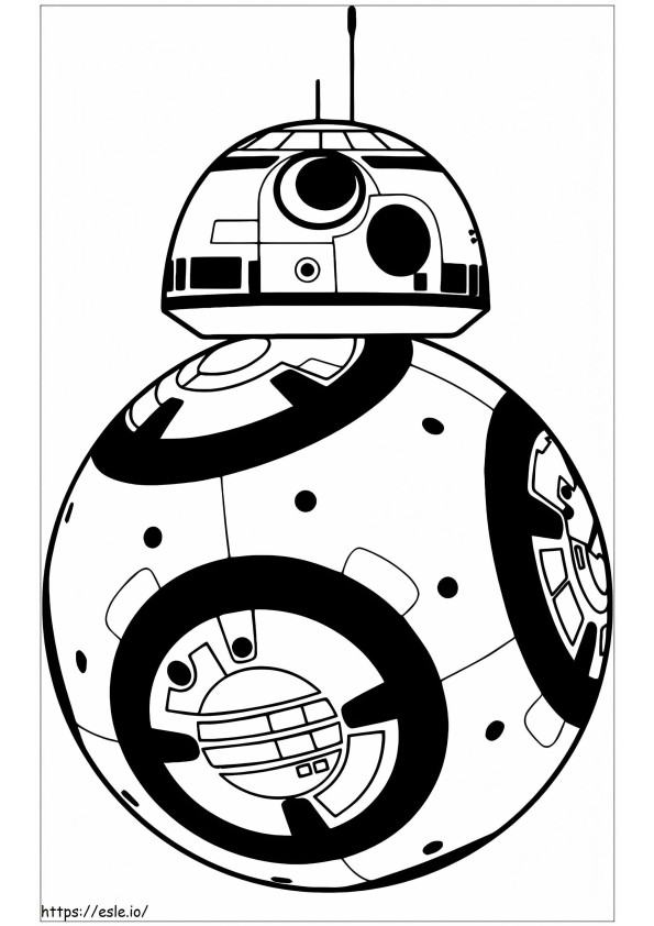 Printable BB 8 Droid coloring page
