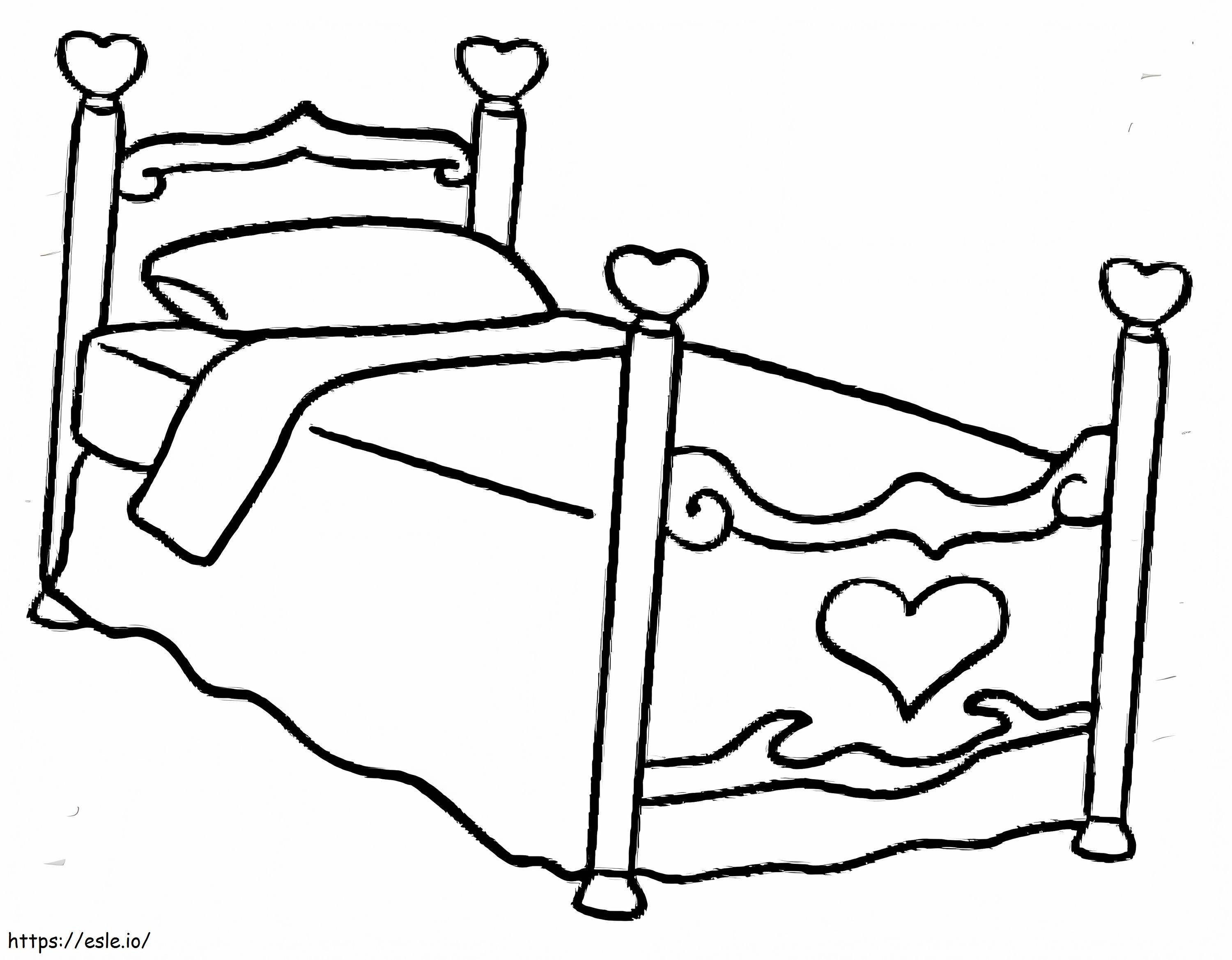 Bed Free Printable coloring page