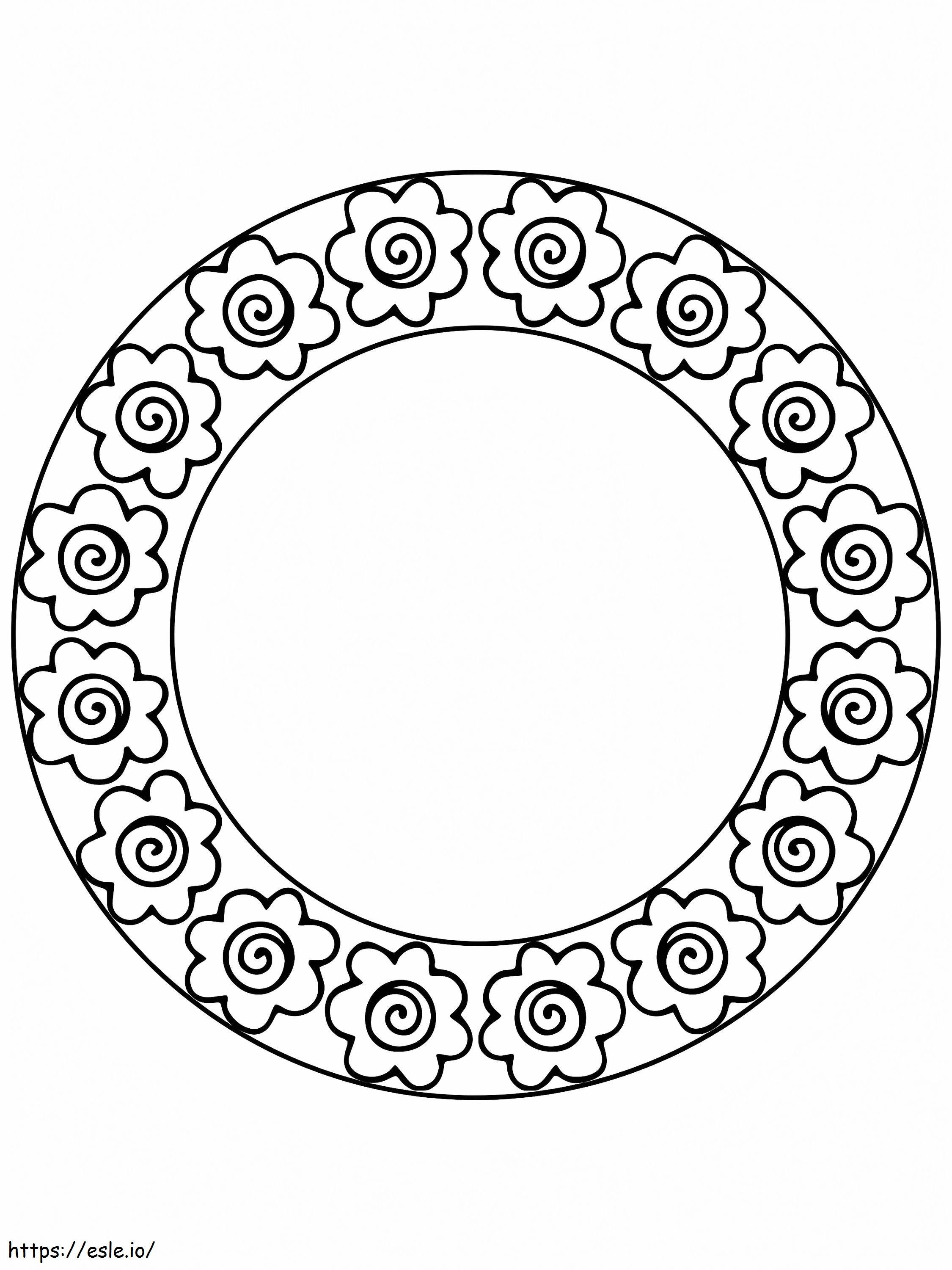 Fantastic Easter Wreath coloring page