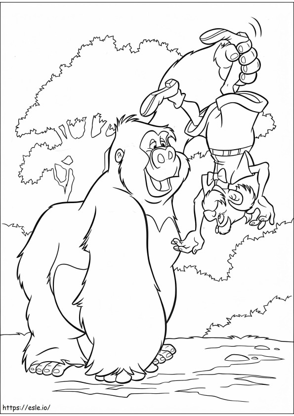 Ape In Tarzan coloring page