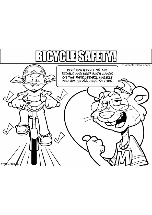 Hogyan kell biztonságosan kerékpározni kifestő