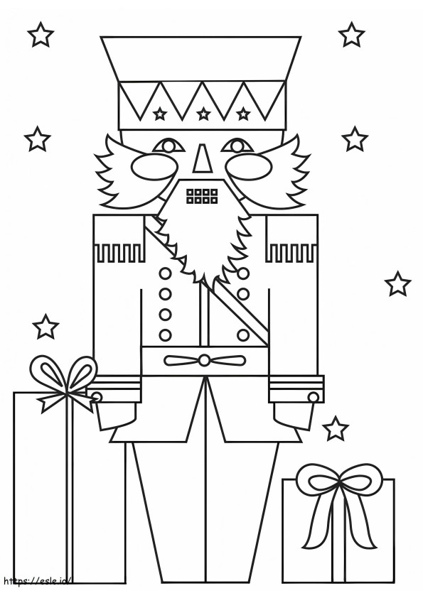 Christmas Nutcracker Soldier 743X1024 coloring page