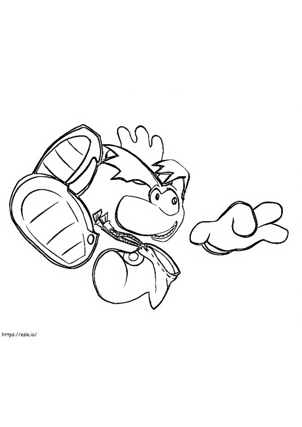 Rayman 4 coloring page