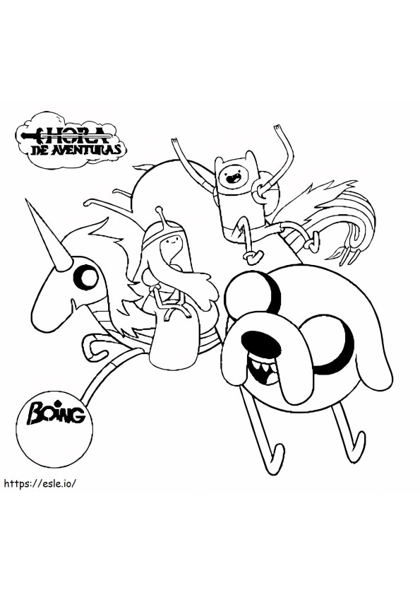 Princess Bubblegum And Friends coloring page