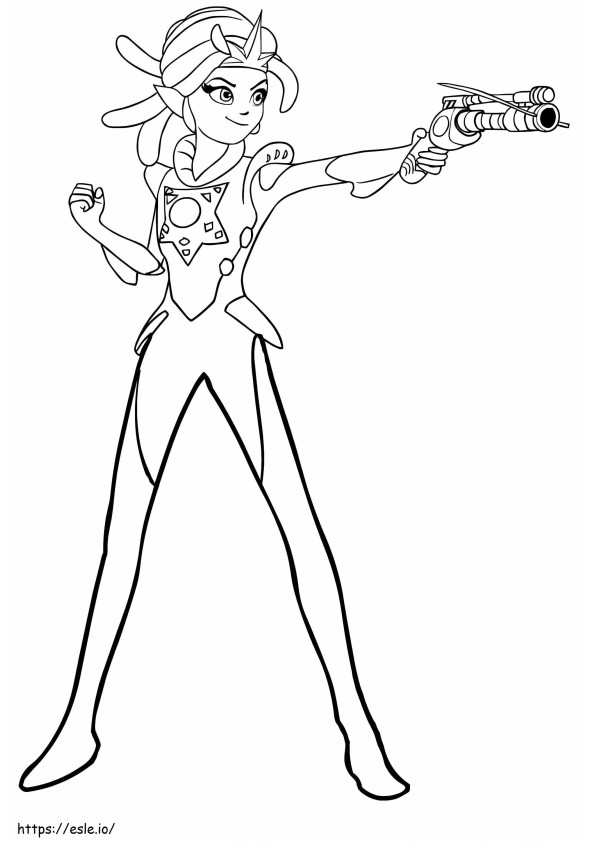 Chrysta Coraline From Zak Storm coloring page