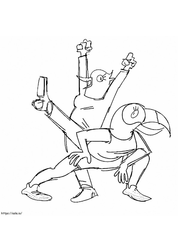 Tuca And Bertie Sketch coloring page