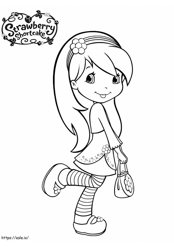 Raspberry Tart coloring page