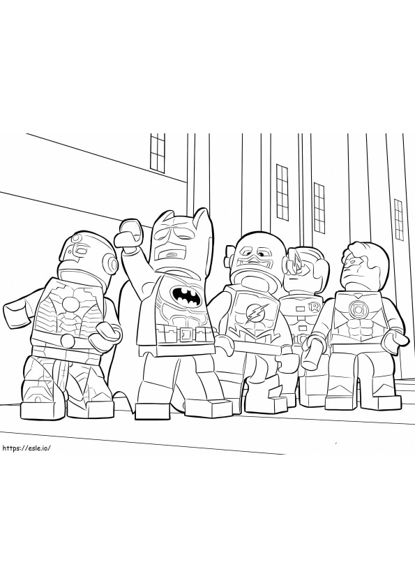 Lego Flash i przyjaciele kolorowanka