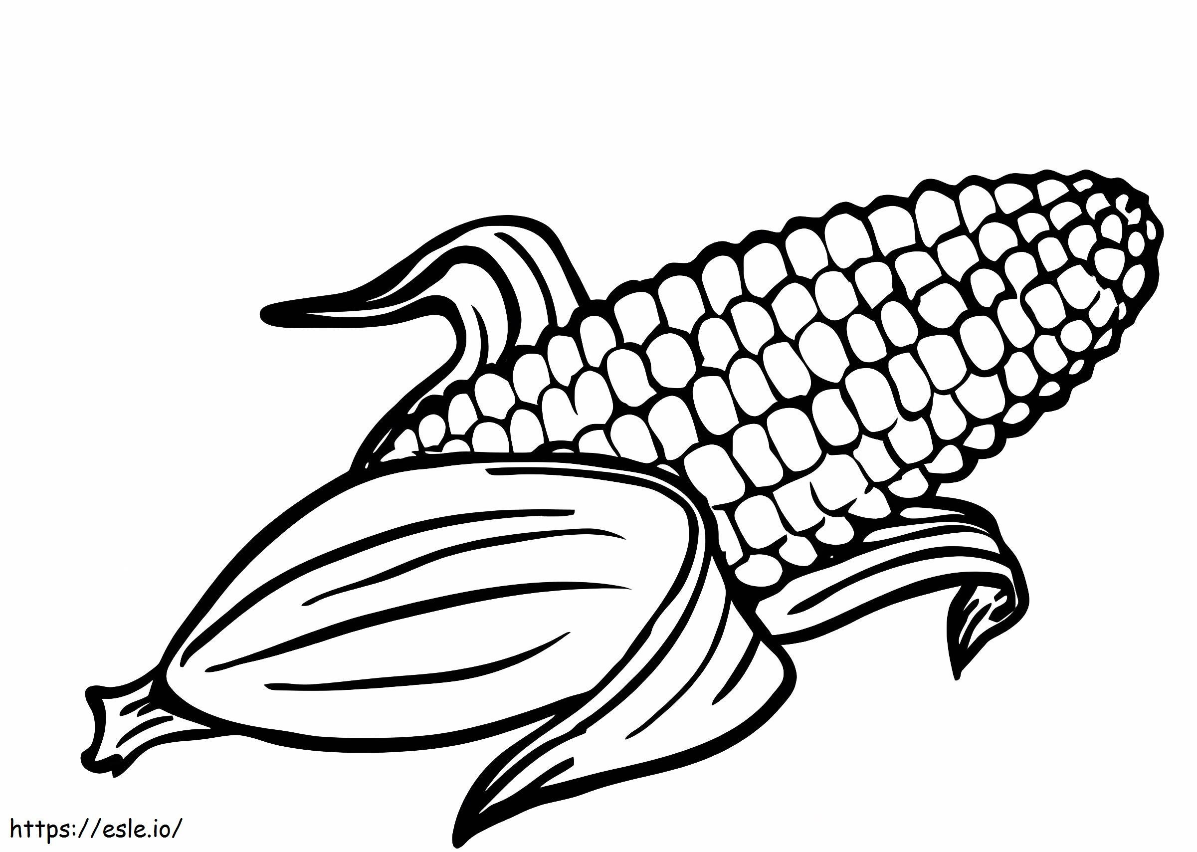 Corn On The Cob coloring page