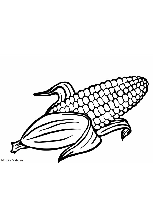 Corn On The Cob coloring page